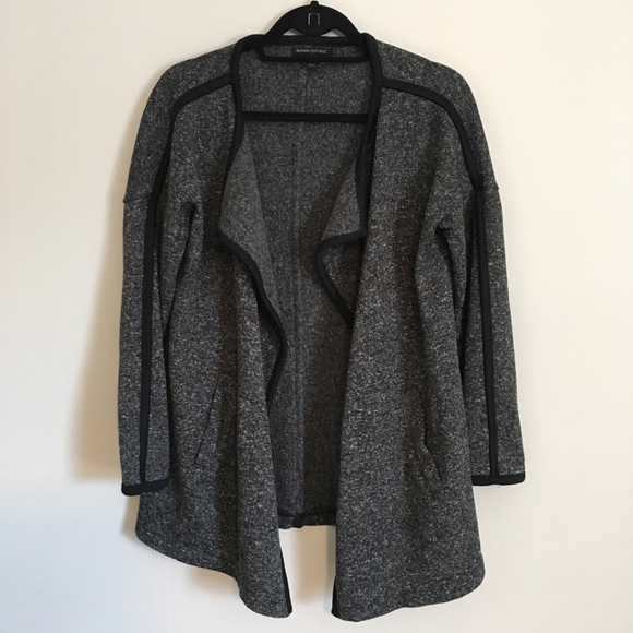 Banana Republic charcoal grey open front cardigan - Picture 2 of 5